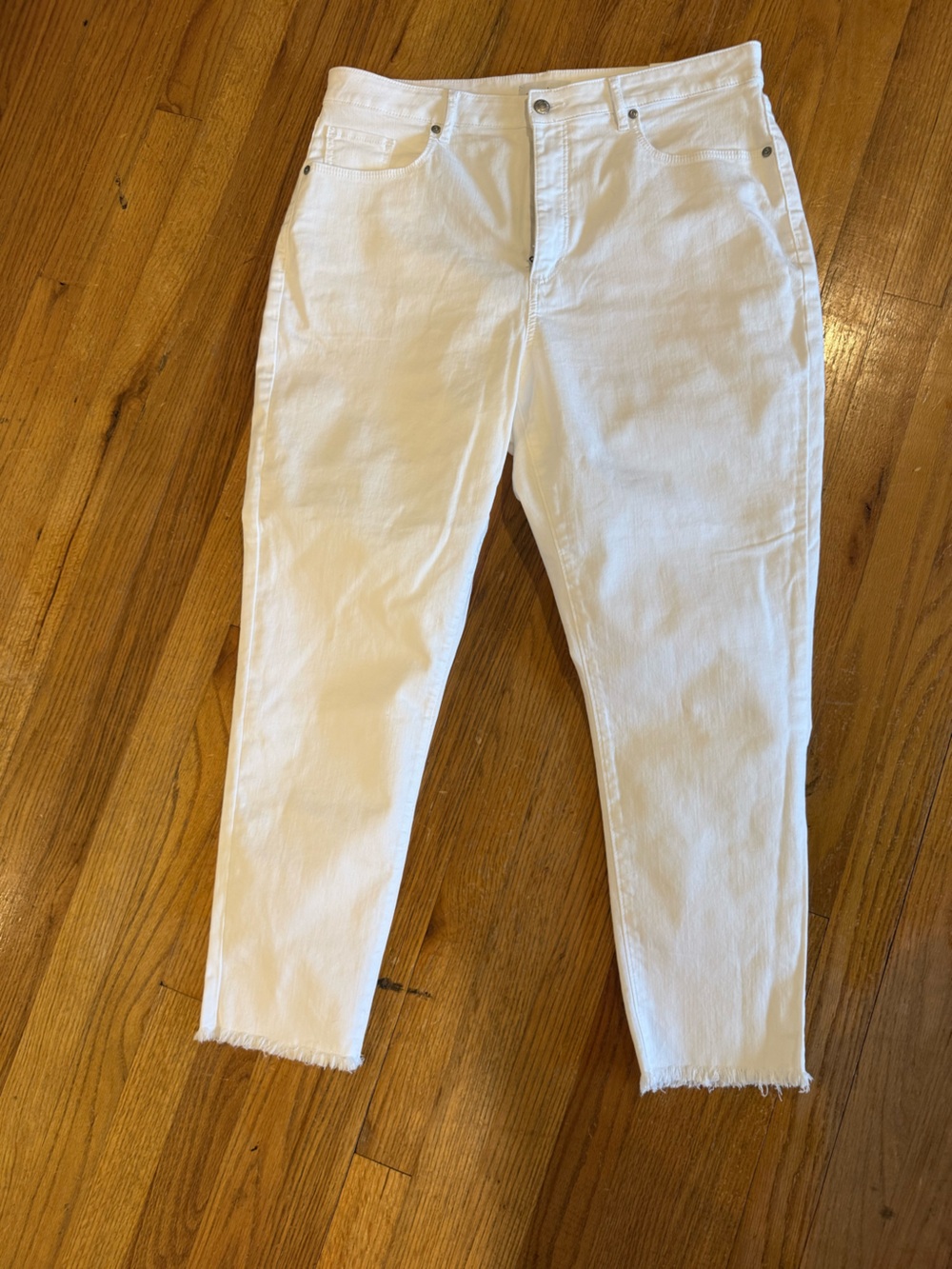 LOFT White Skinny Jeans